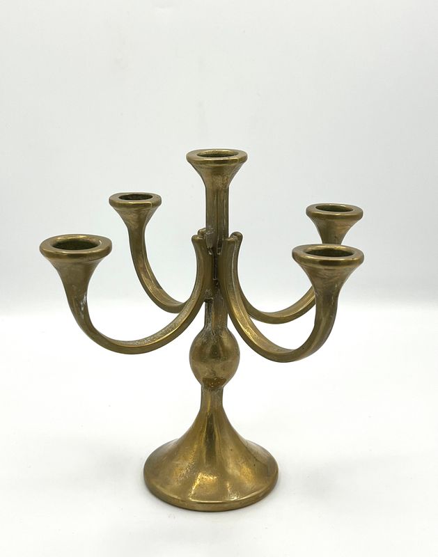 Nostalgischer Kerzenständer aus Messing