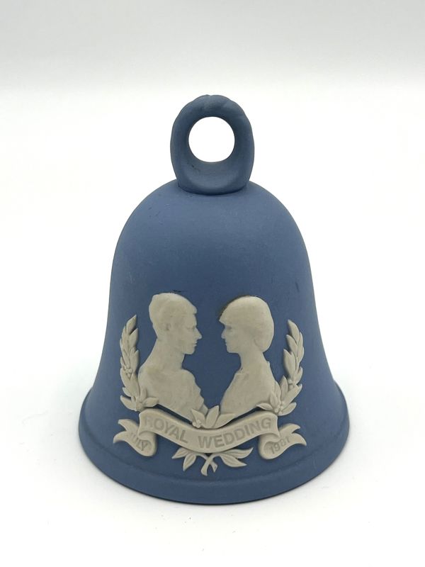 Tischglocke Tischglocke "Blue Jasperware Bell Charles & Diana"