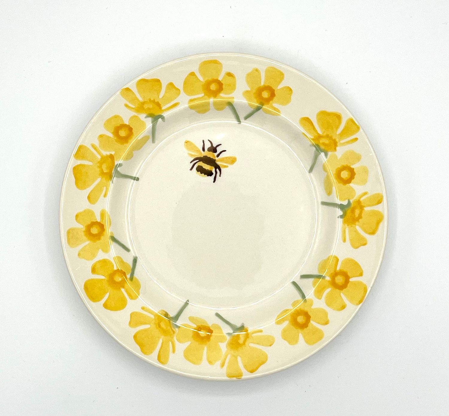 Kleiner Beilegeteller Blumen und Bienen Kleiner Beilegeteller Blumen und Bienen