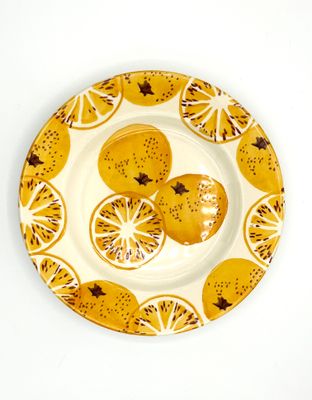 Kleiner Teller Zitrusfrüchte Kleiner Teller Zitrusfrüchte