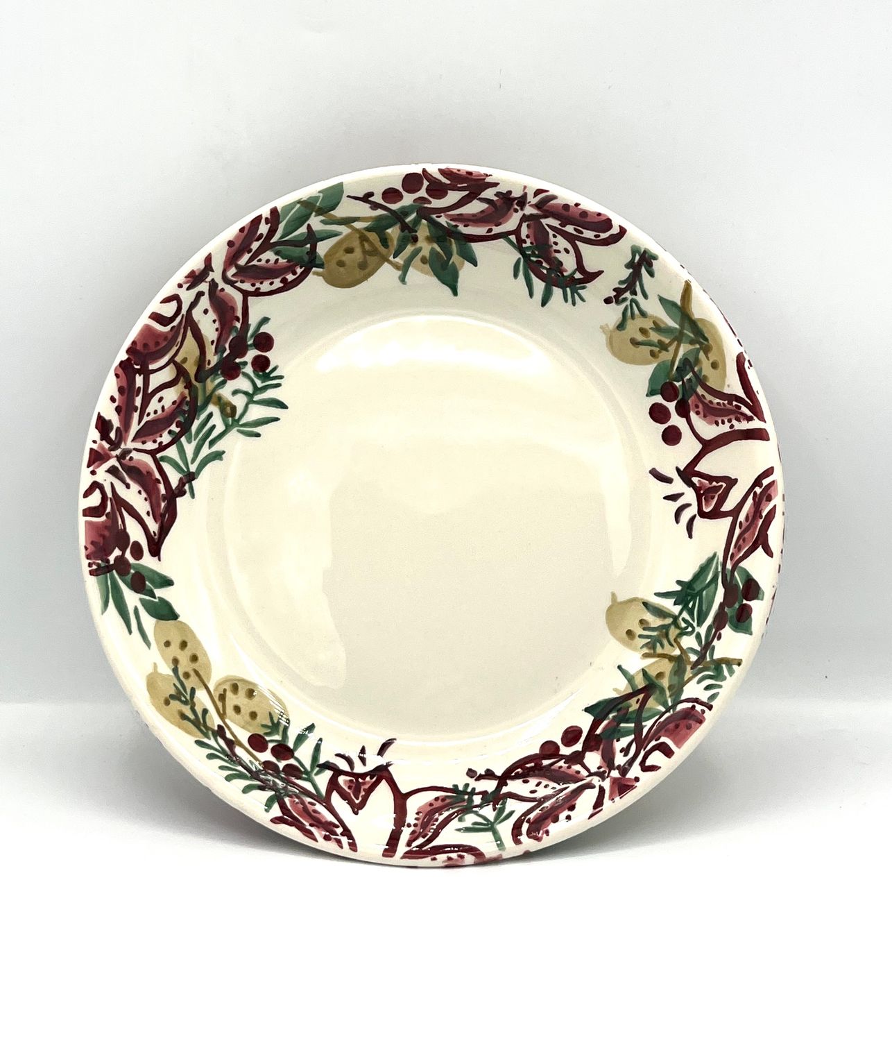 Großer, tiefer Teller mit Weihnachtsmotiven (24 cm) Großer, tiefer Teller mit Weihnachtsmotiven (24 cm)