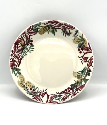 Großer, tiefer Teller mit Weihnachtsmotiven (24 cm) Großer, tiefer Teller mit Weihnachtsmotiven (24 cm)