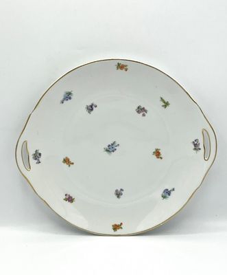 Romantische Gebäckplatte mit Griff (28 cm)