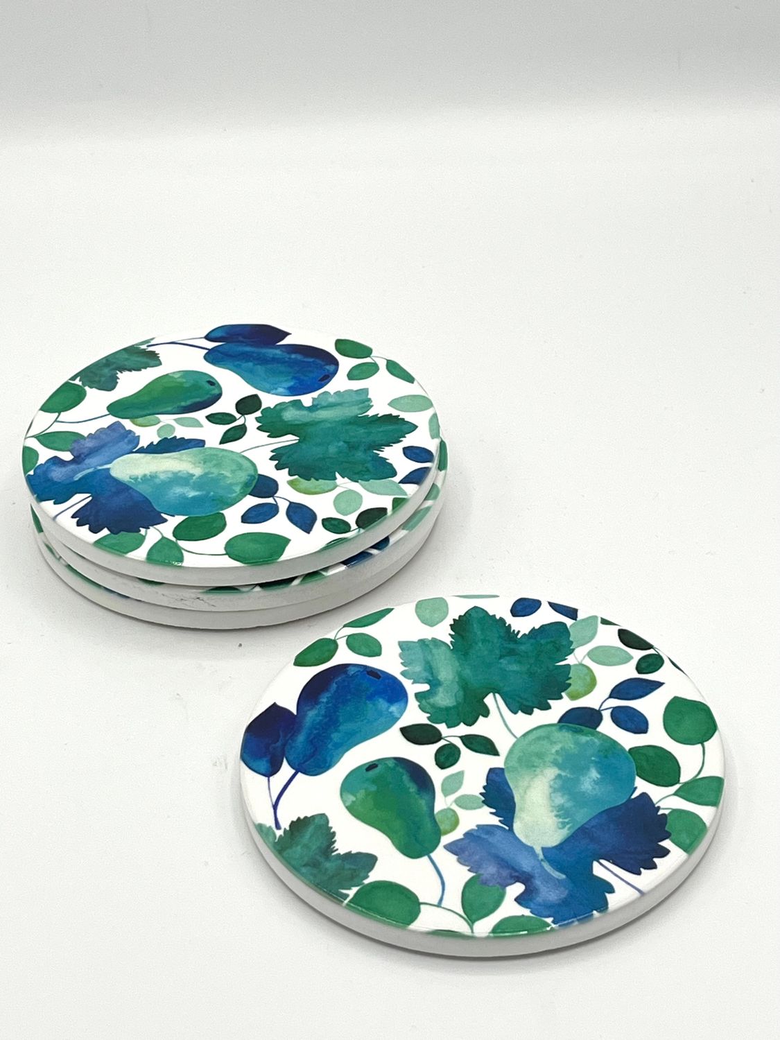 Untersetzer &quot;Giverny&quot; - 4er Set rund