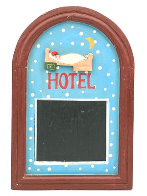 Vintage-Kreidetafel "Hotel" aus Holz Vintage-Kreidetafel "Hotel" aus Holz