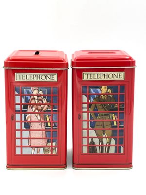 Vintage-Konfektdosen im 2er Set (leer) als Sparbüchse