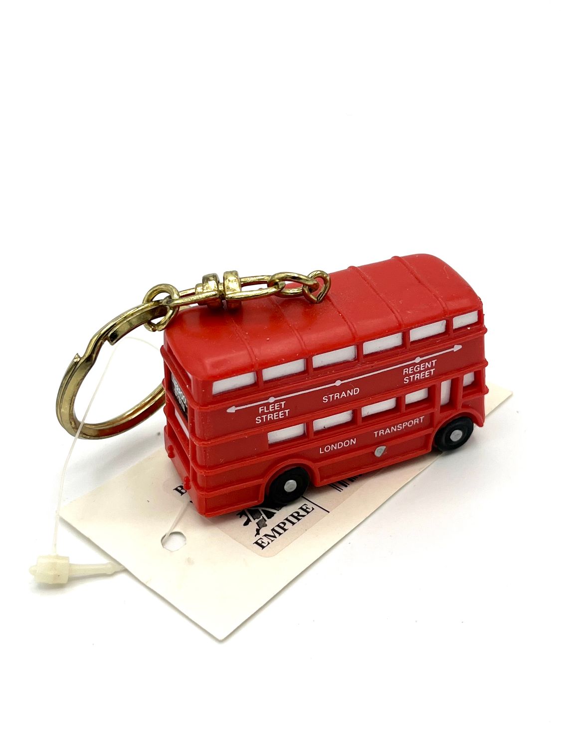 Schlüsselanhänger im Londoner Doppeldecker-Flair.