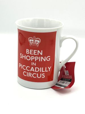 Porzellantasse "Been shopping in Picadilly Circus"