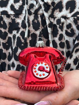 Christbaumanhänger "Rotes Telefon" Christbaumanhänger "Rotes Telefon"
