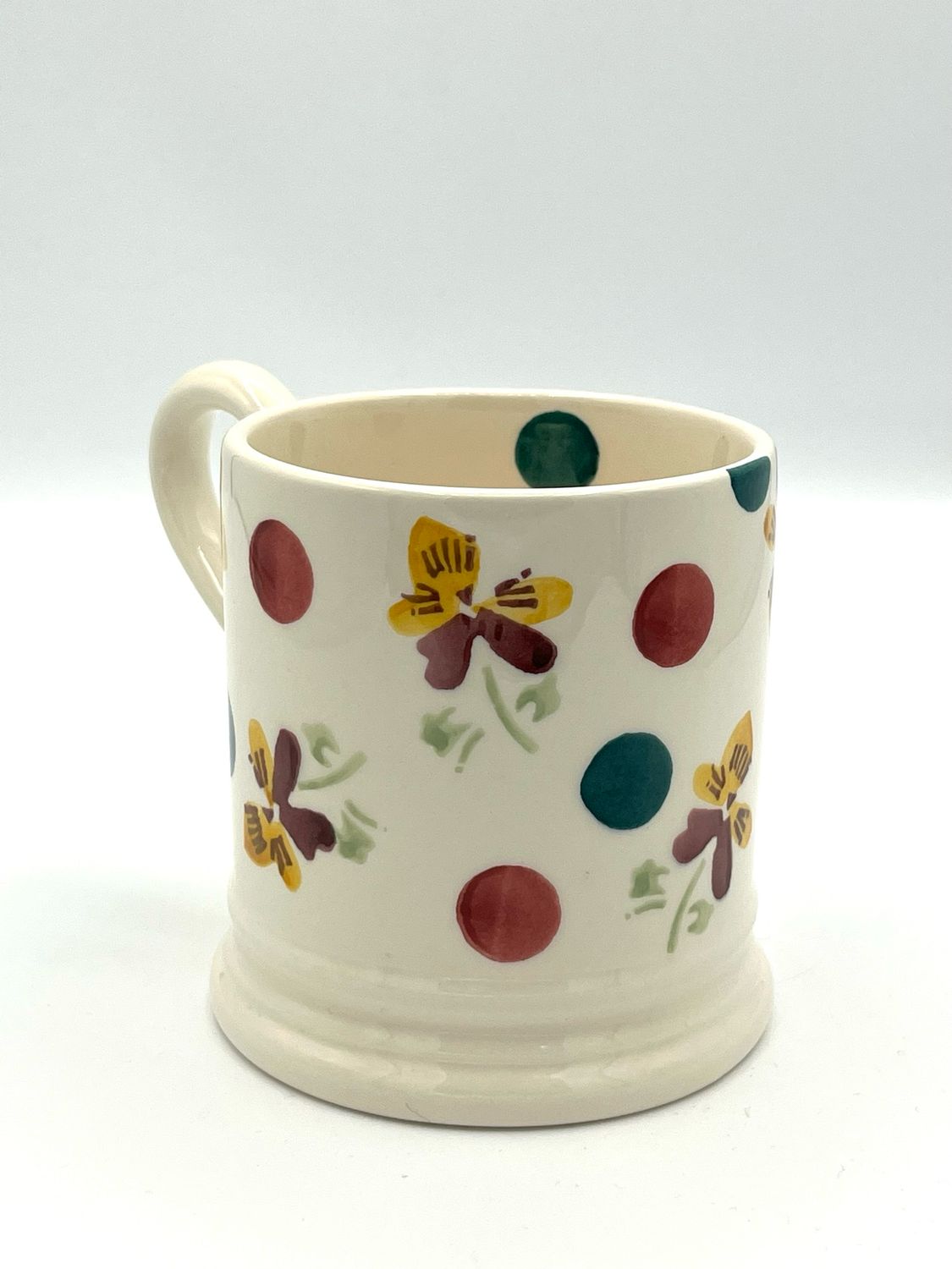 1/2 Pint Becher Flowers &amp; Dots