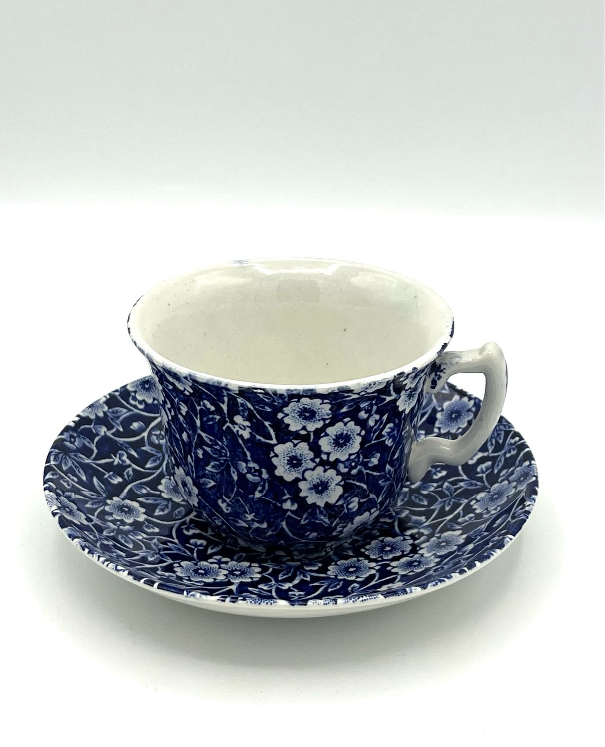 Teetasse mit Unterteller "Blue Calico"