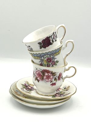 Vintage Mix-&amp;-Match Tea-Time-Set (6-teilig)