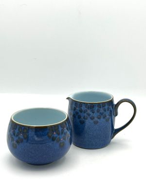 Milch- und Zuckerset aus Steingut "Blue Midnight" Milch- und Zuckerset aus Steingut "Blue Midnight"