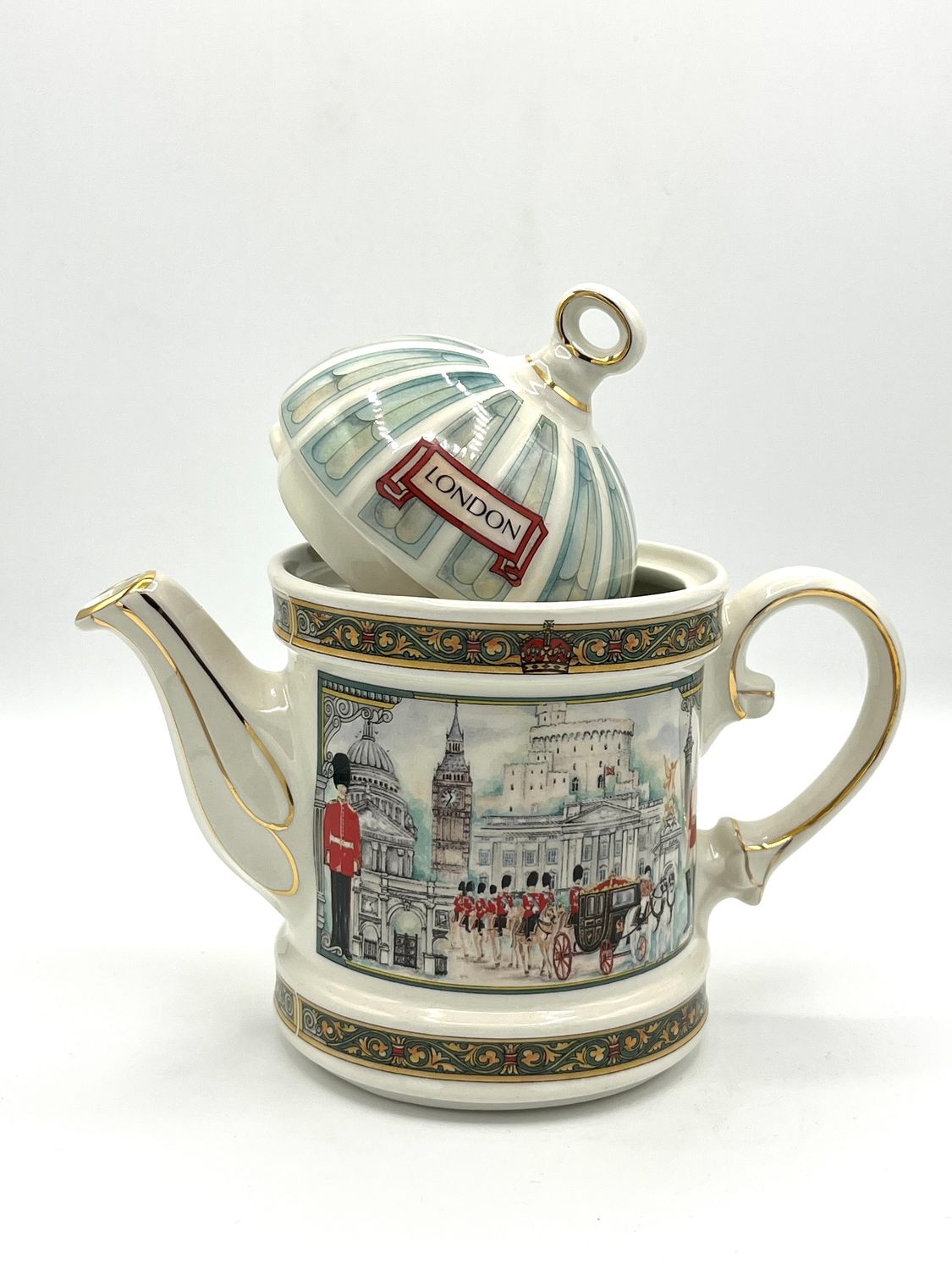 Vintage-Teekanne "London Heritage" (rund)