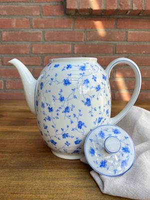 Große Teekanne in Blauweiß von Arzberg (1,2 L)
