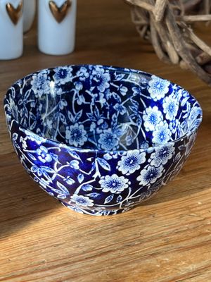 Zuckerschale "Blue Calico" von Burleigh Zuckerschale "Blue Calico" von Burleigh