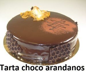 TARTA CHOCOLATE  ARANDANOS