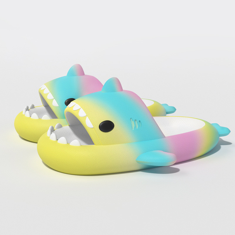 Gradient Rainbow Shark Slides