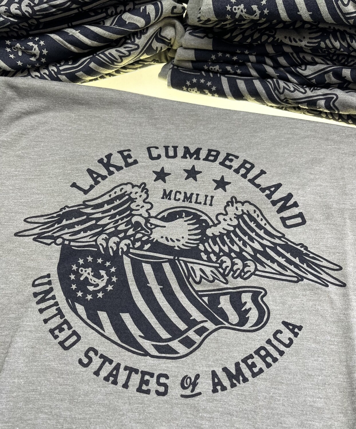 Eagle with nautical flag T-shirt