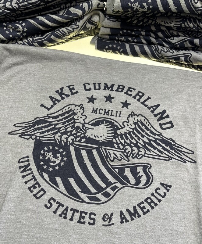 Eagle with nautical flag T-shirt