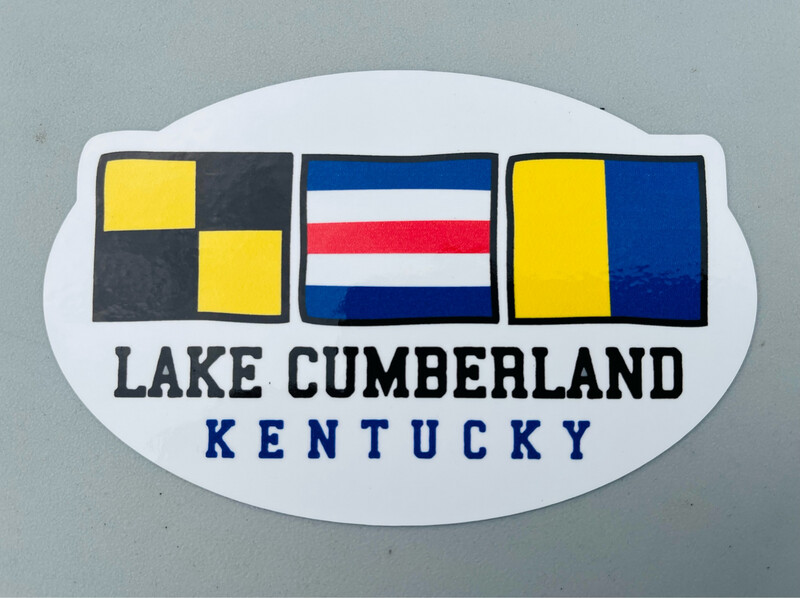 Lake Cumberland nautical flags - decal