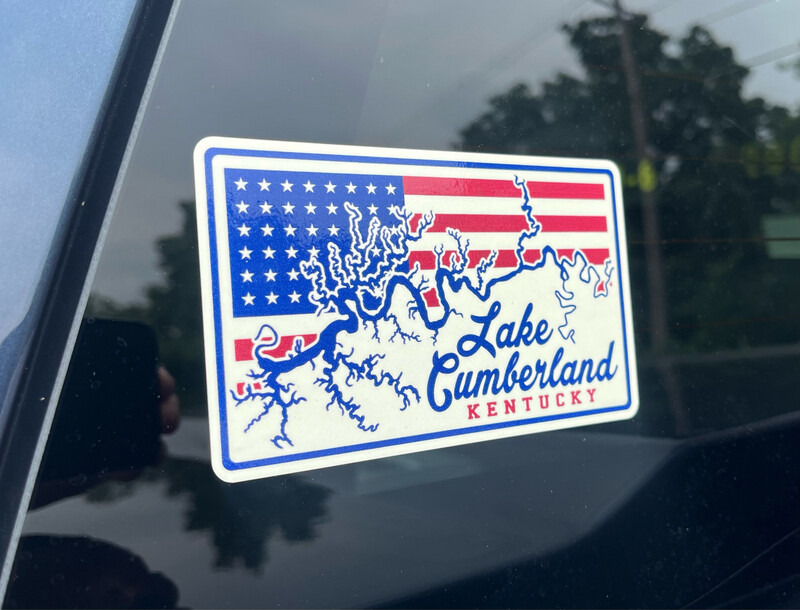 Lake Cumberland 52 flag - decal