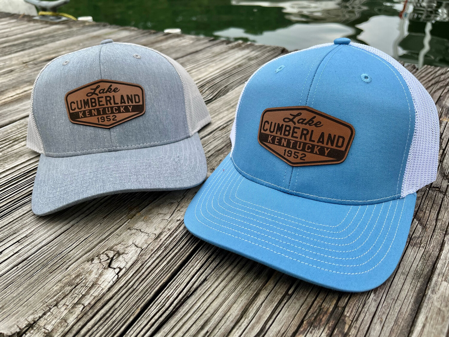 Leather patch (hex) hat