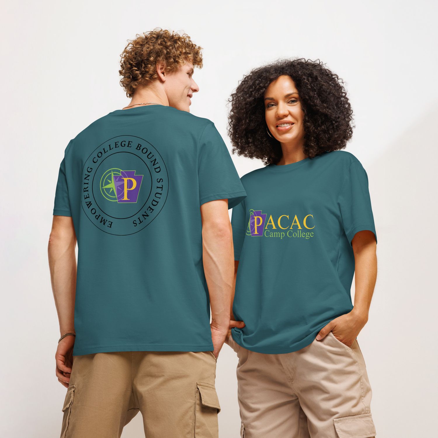 PACAC Camp College T-Shirt Option 1 Front and Back