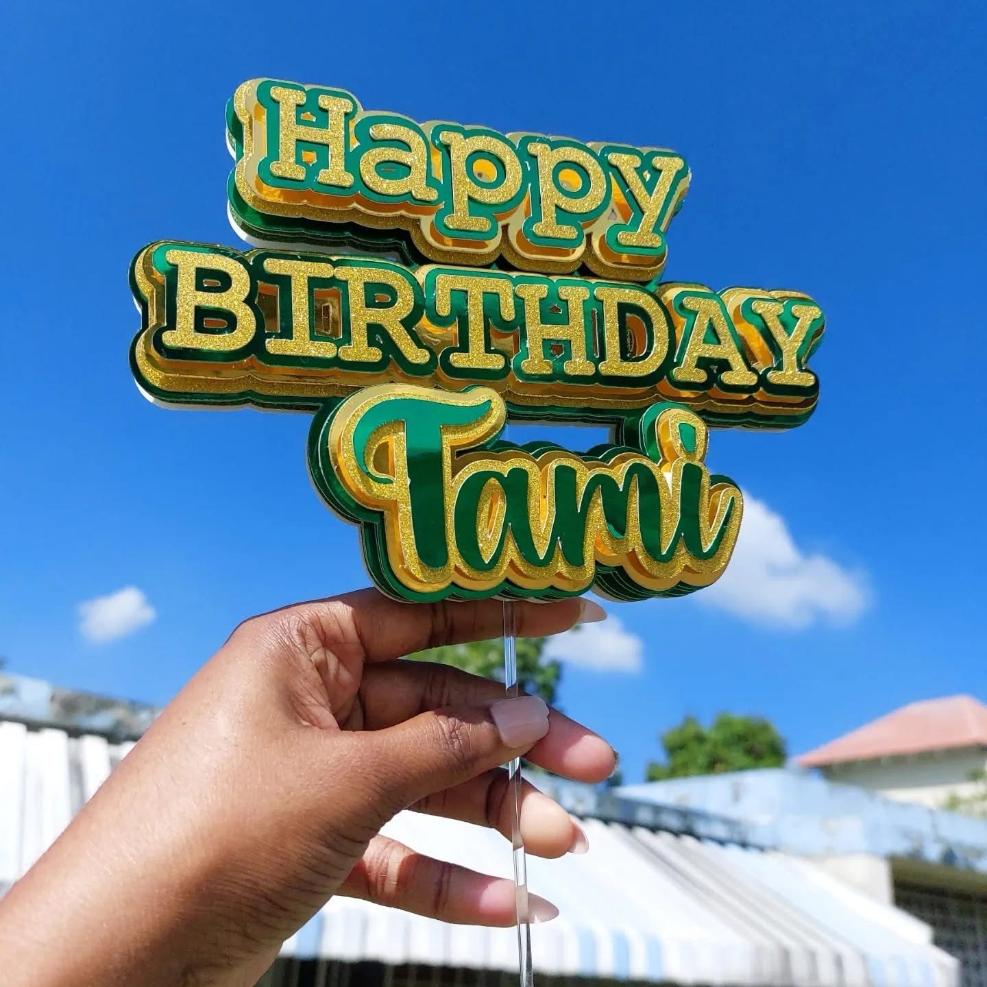 3d Cake topper- Words/Digits