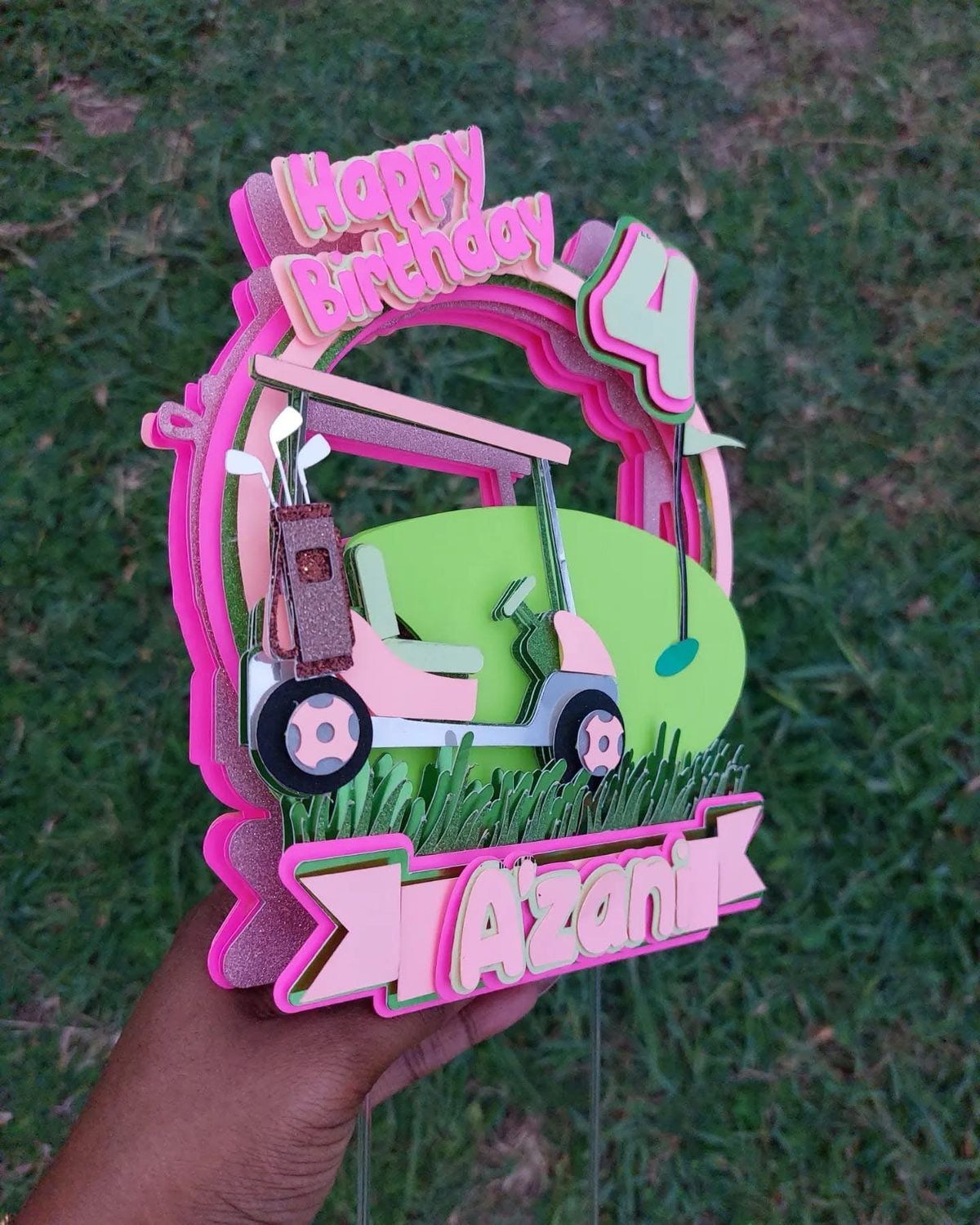 Cake Topper- 3D Premium