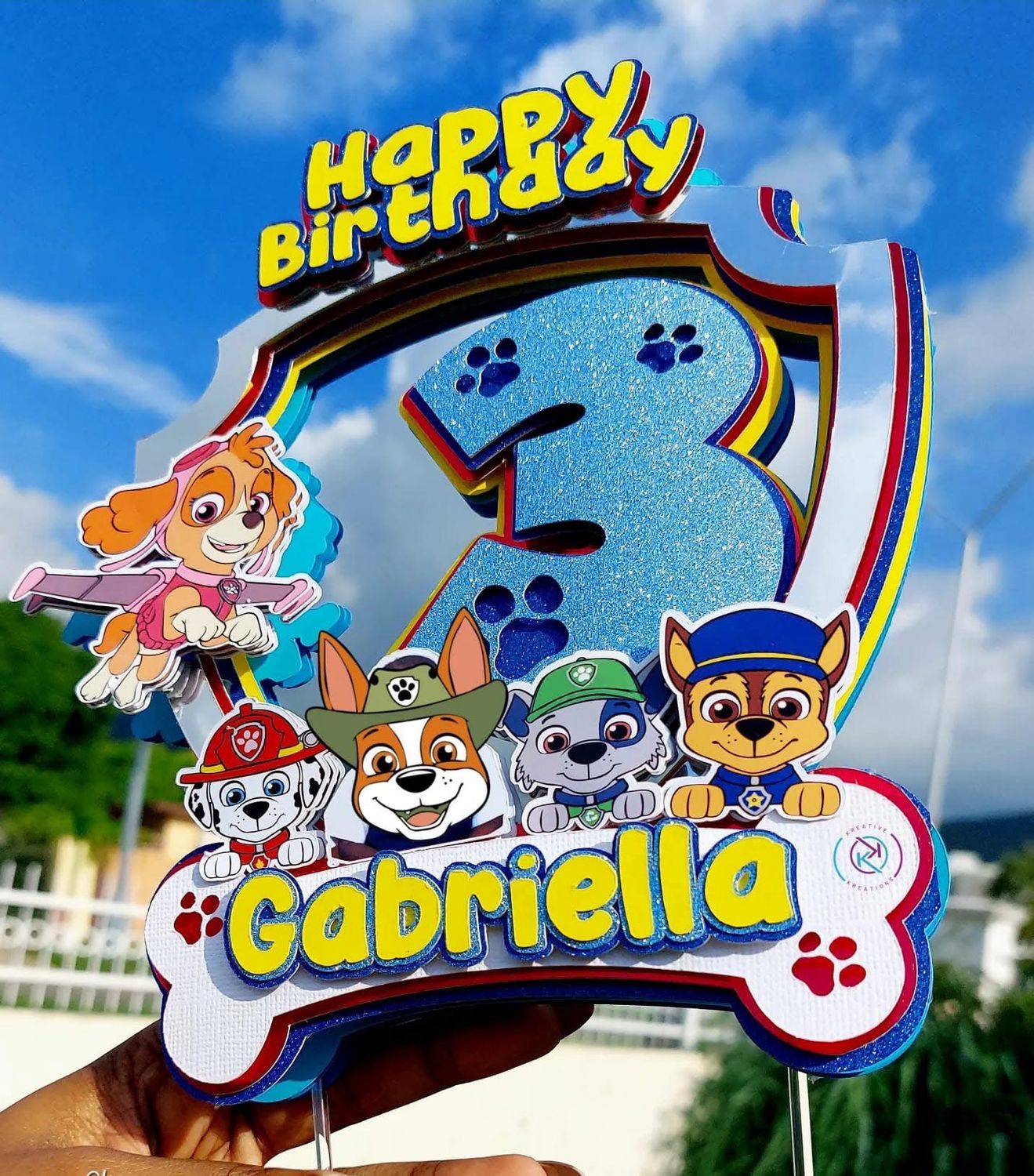 Cake Topper- 3D Premium