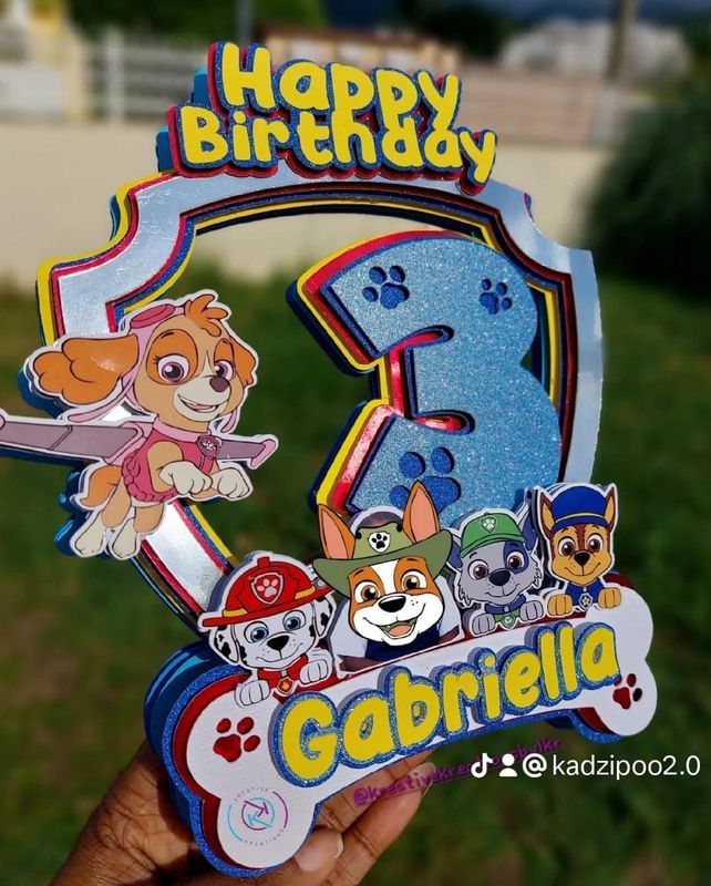 Cake Topper- 3D Premium