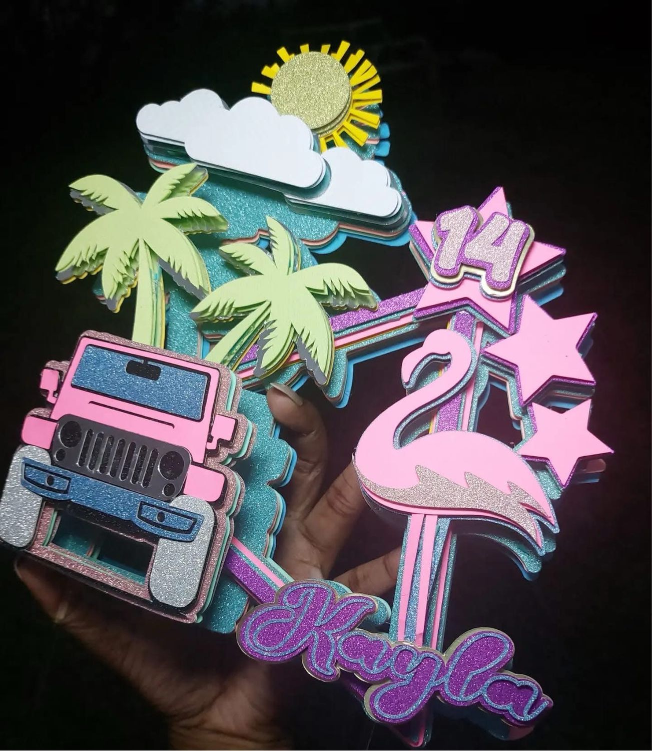 Cake Topper- 3D Premium