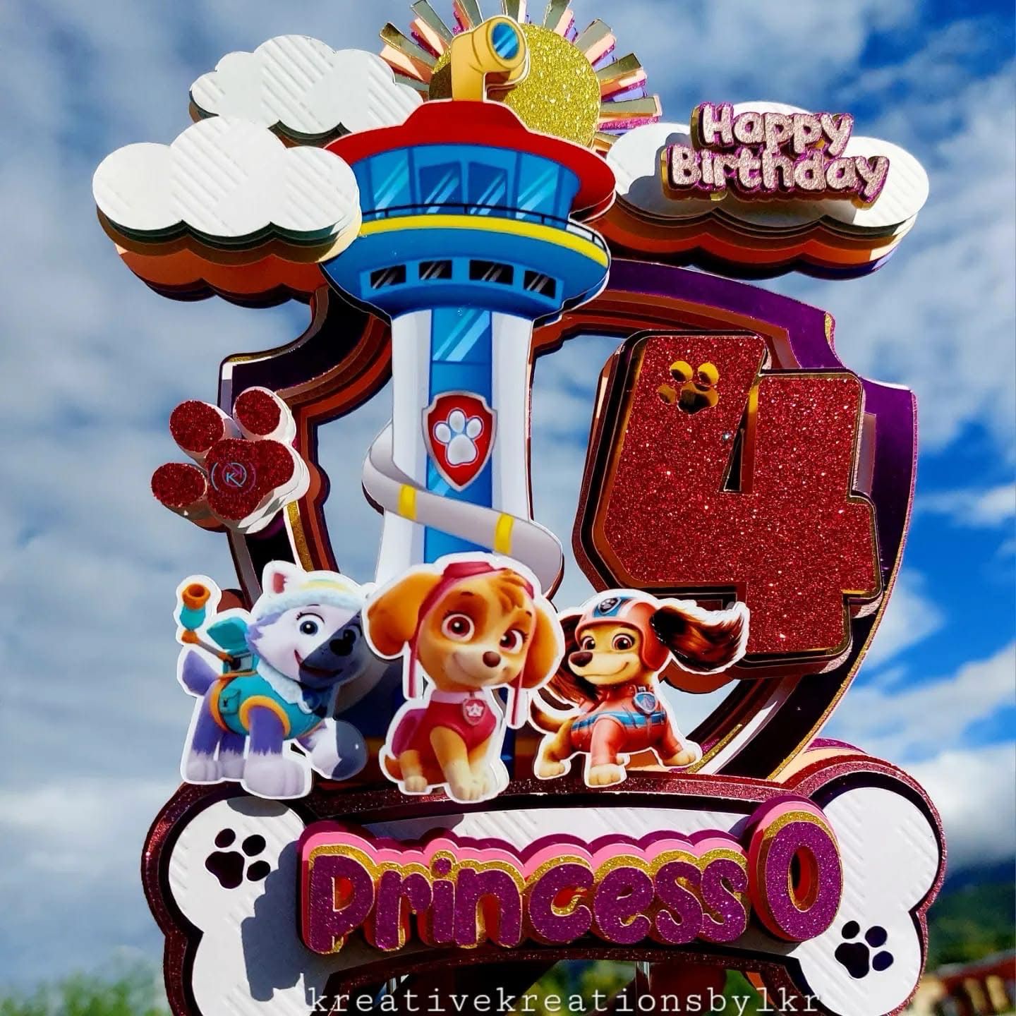 Cake Topper- 3D Premium