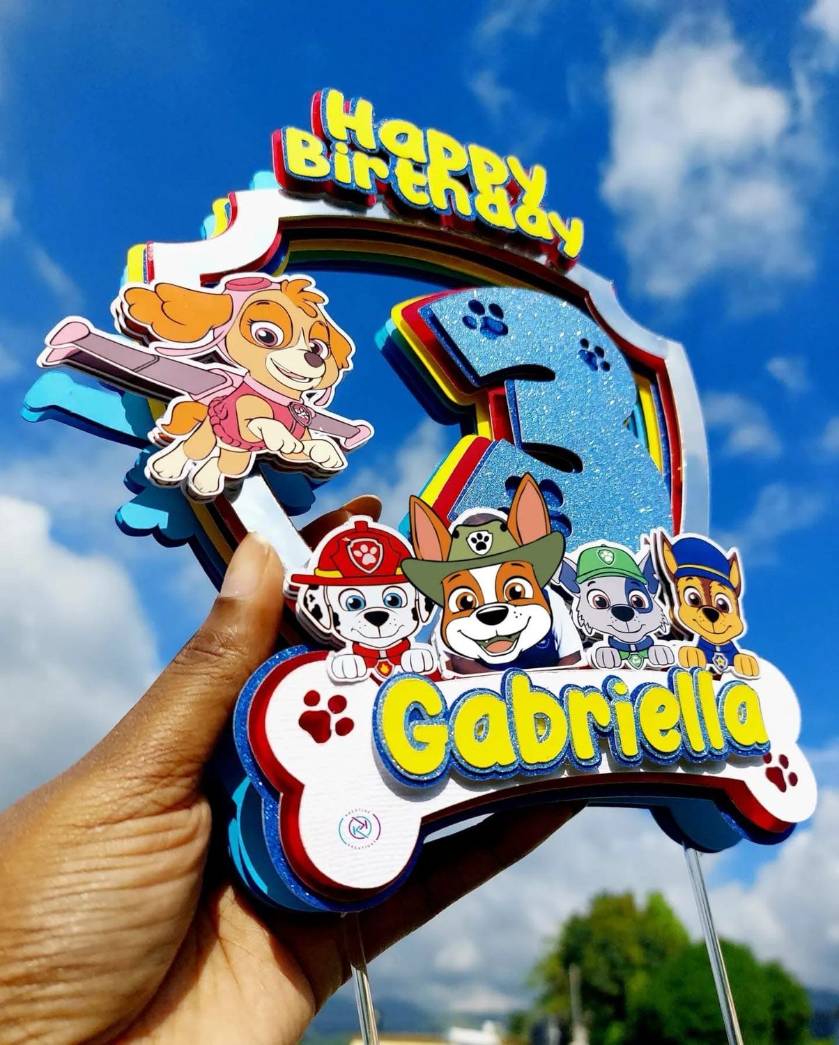 Cake Topper- 3D Premium