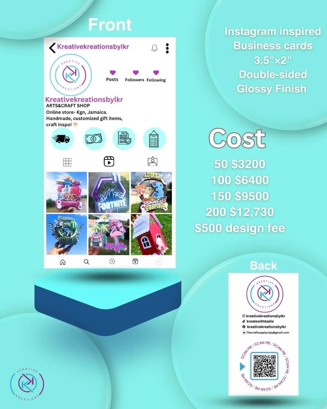 Business Cards (print Only)