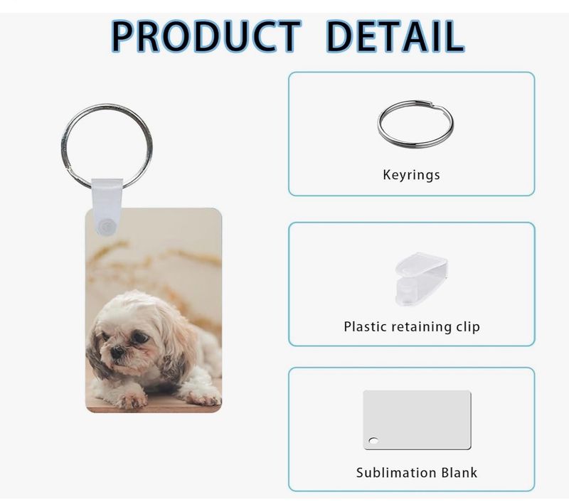 Sublimation Key Rings 10pk