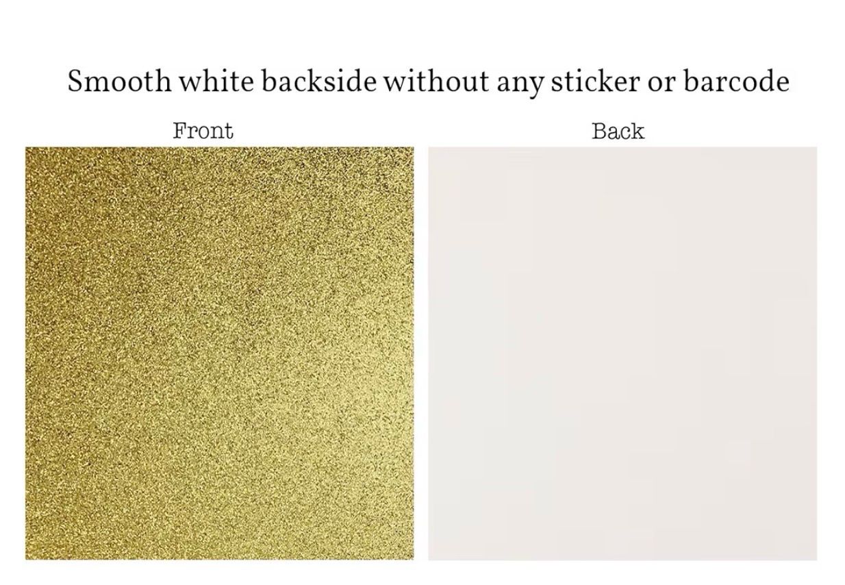 12”x12” 80lb Glitter Cardstock GOLD