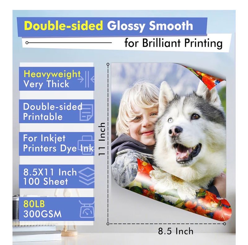 Koala Double Sided Glossy Photo Paper 80lbs 10pk