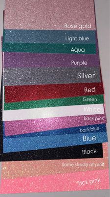 Glitter Cardstock 12"x12" 80lb Assorted