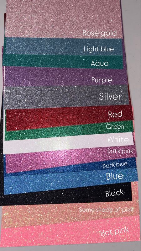 Glitter Cardstock 12"x12" 80lb Assorted