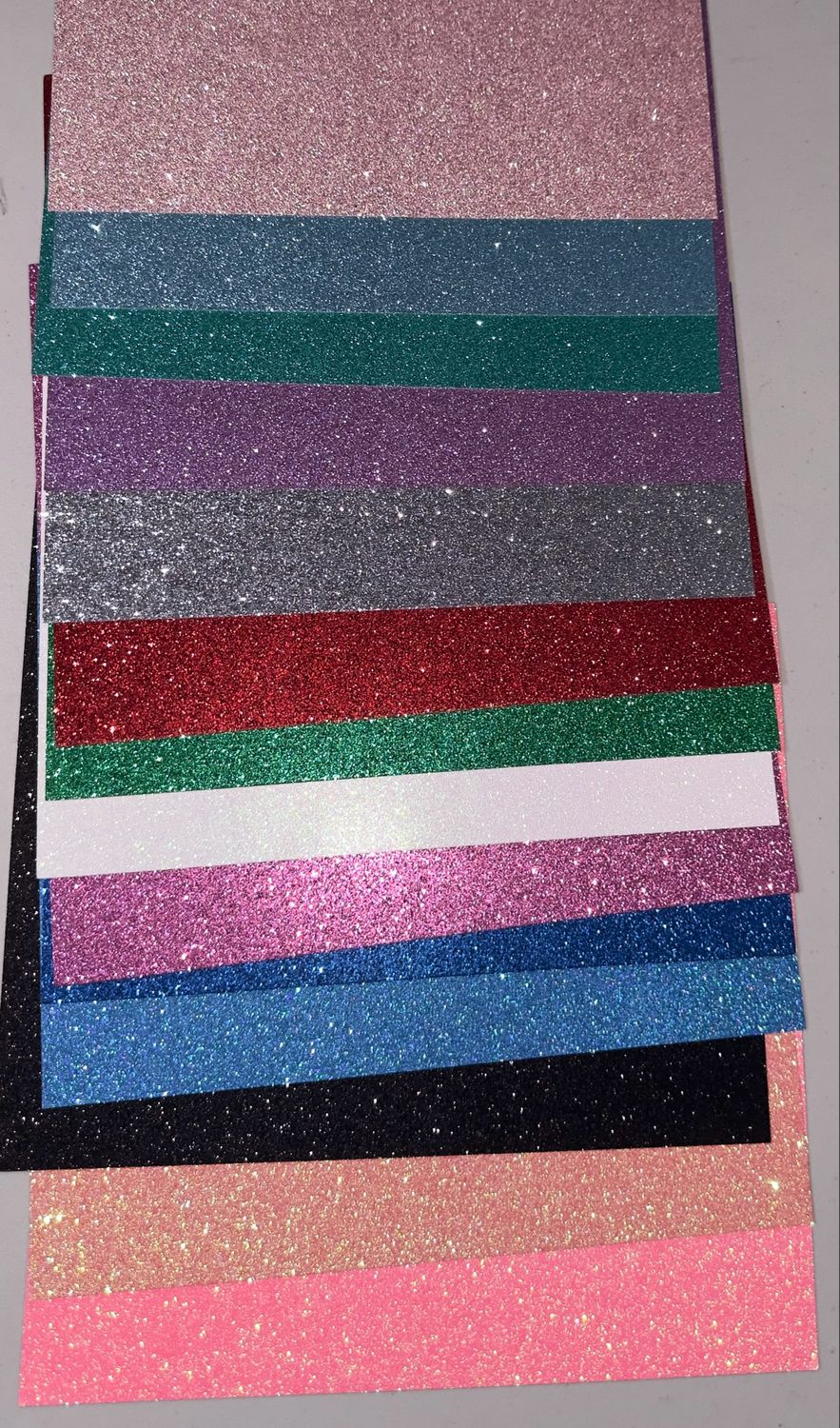 Glitter Cardstock 12"x12" 80lb Assorted