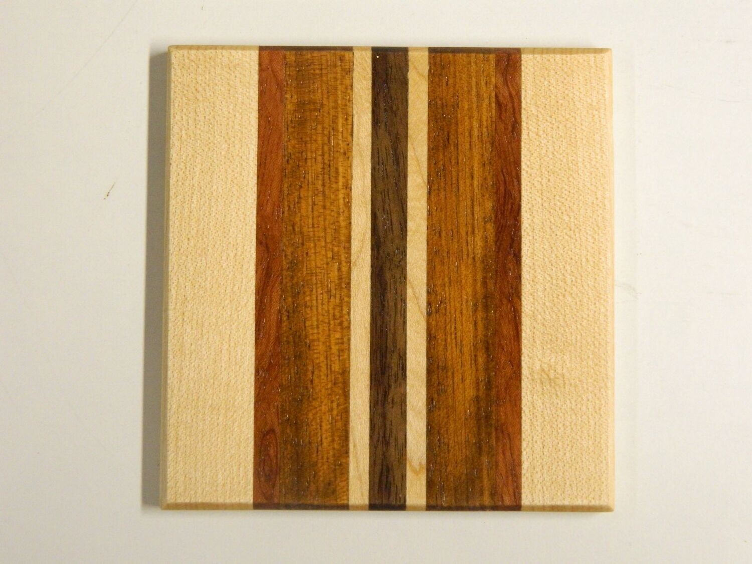 Maple wide stripe coaster