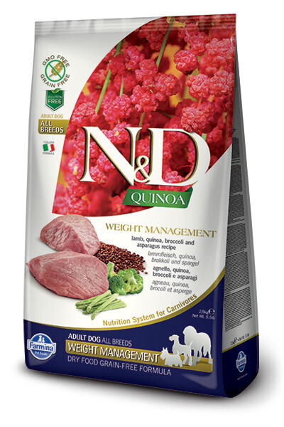 Farmina N&D Quinoa & Lamb Weight Management GF 5.5#