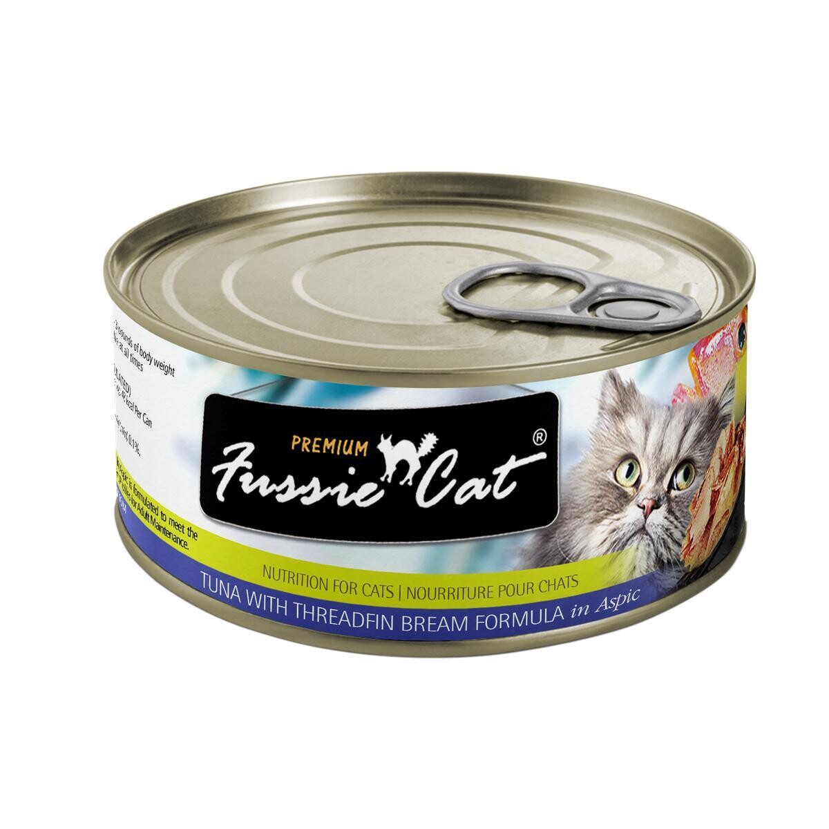 Fussie Cat Grain Free Tuna w/Threadfin Bream can 2.82oz 24/Case