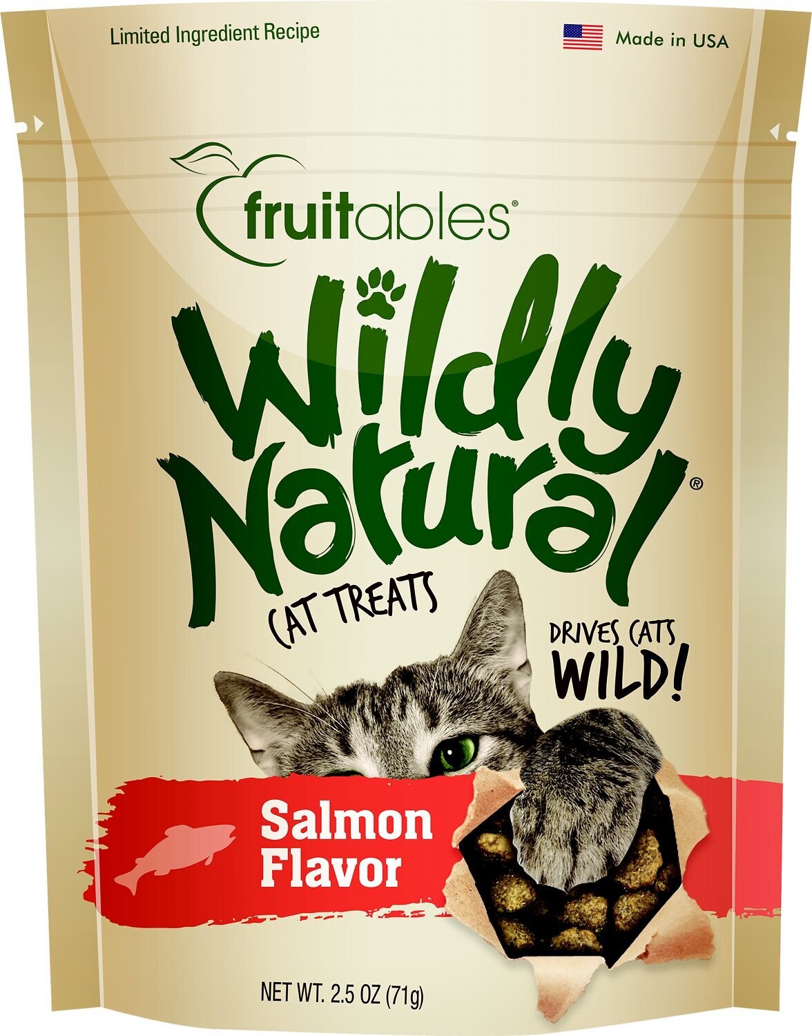 Fruitables Cat Wildly Natural Salmon Treat 2.5oz