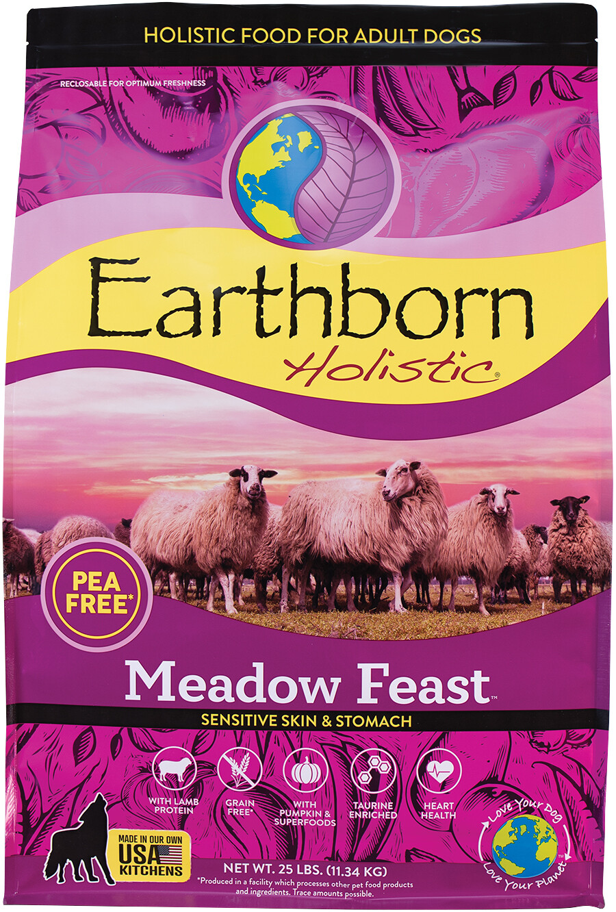 Earthborn Holistic GF Meadow Feast 25#