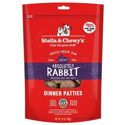 Stella & Chewy's Freeze Dried Absolutely Rabbit Dinner Patties 25oz