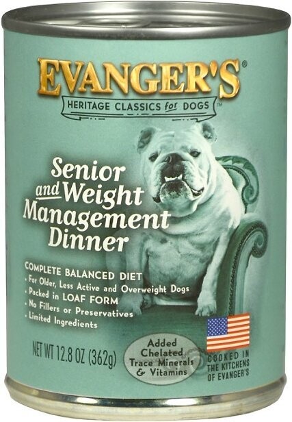 Evanger's Classic Senior Weight Management can 12.8oz 12/case
