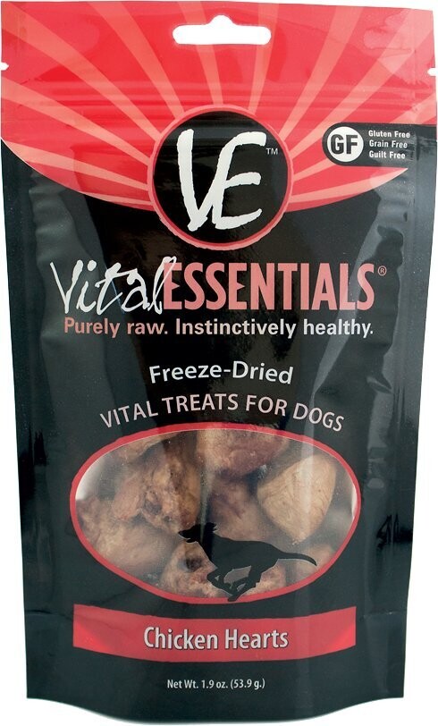 Vital Essentials FD Chicken Hearts Treat 1.9oz